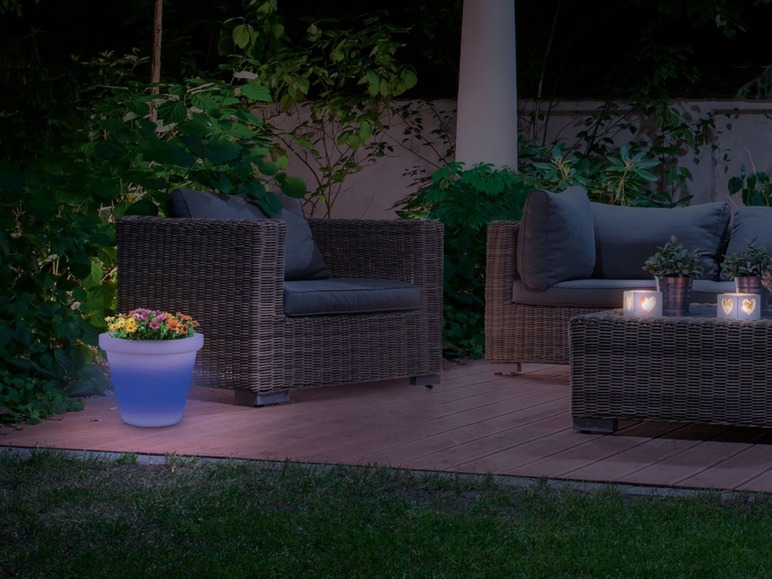 Gehe zu Vollbildansicht: LIVARNO LUX® Blumentopf, mit Solarbeleuchtung, 4 LEDs, 3 Leuchtmodi, inklusive USB-Kabel - Bild 6