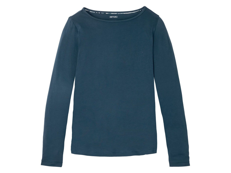 Ein dunkelblaues Langarmshirt von Esmara.