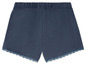 Dunkelblaue Shorts mit Spitze.