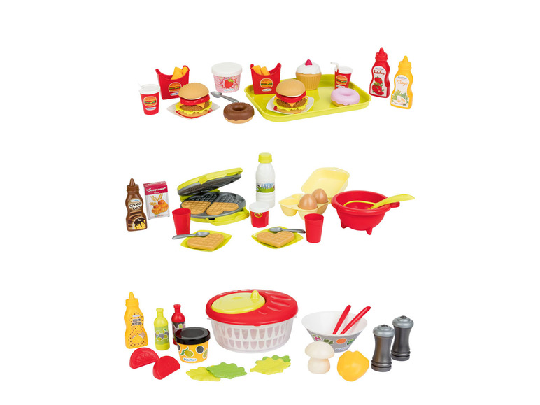 Gehe zu Vollbildansicht: Ecoiffier Spielzeug Salat-Set / Back-Set / Hamburger-Set - Bild 1