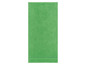 Ein grünes Handtuch mit einem gestickten Rand.