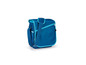 Blaue Kühltasche mit Schultergurt.