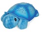 Eine blaue Plüschschildkröte mit Sternenprojektor.