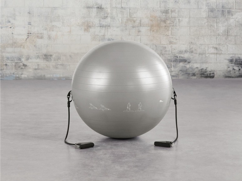 Gehe zu Vollbildansicht: CRIVIT® Gymnastikball, 65 cm Durchmesser, 120 kg Belastbarkeit, mit Trainingsübungen - Bild 18