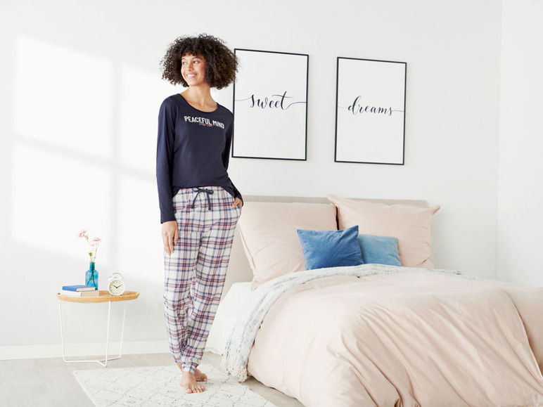 Gehe zu Vollbildansicht: esmara® Pyjama Damen, aus Baumwolle - Bild 45