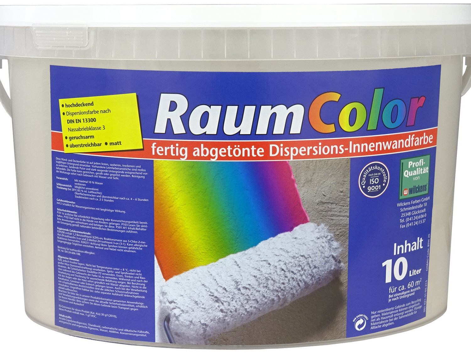 Wilckens Dispersions-Innenwandfarbe, Raumcolor, 10 L