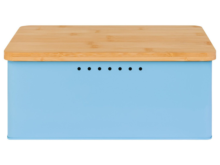 Go to full screen view: ERNESTO® bread box, with bamboo lid, with air holes - Image 1