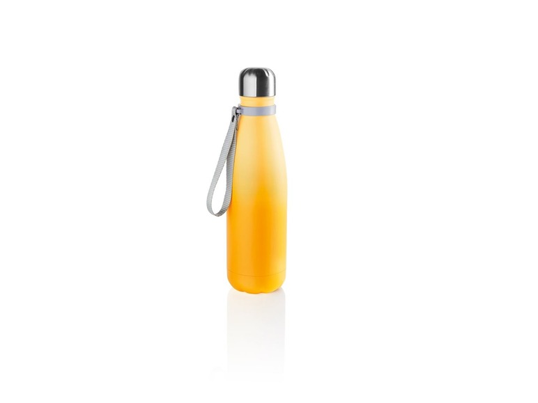 Gehe zu Vollbildansicht: ERNESTO® Isolierflasche, 0,5 l Fassungsvermögen, mit Trageschlaufe, aus Edelstahl - Bild 6