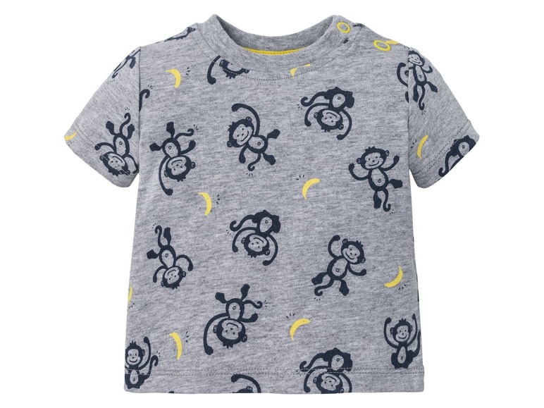 Gehe zu Vollbildansicht: LUPILU® Baby T-Shirt Jungen, 2 Stück, mit Schulterknöpfung, aus reiner Baumwolle - Bild 11