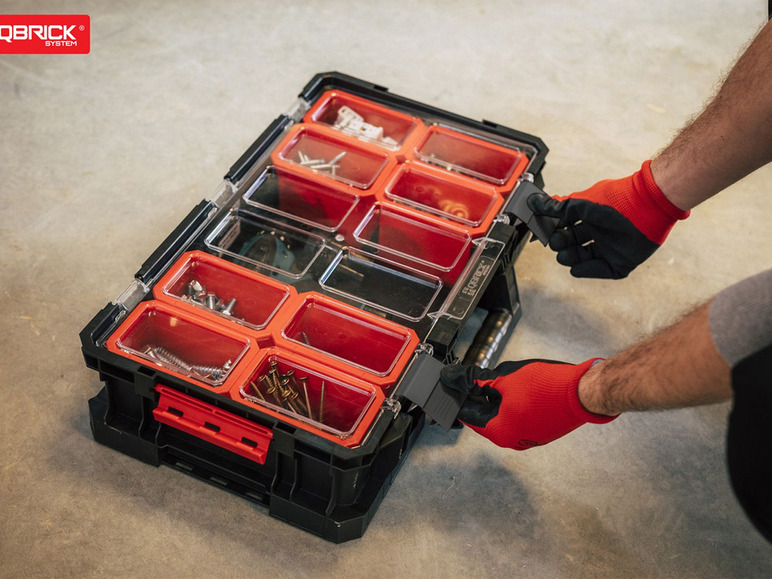 Gehe zu Vollbildansicht: Qbrick System Two Werkstattwagen Basis-Set, mit 3 stapelbaren Werkzeugkisten - Bild 24