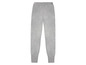 Graue Jogginghose mit elastischen Bündchen.