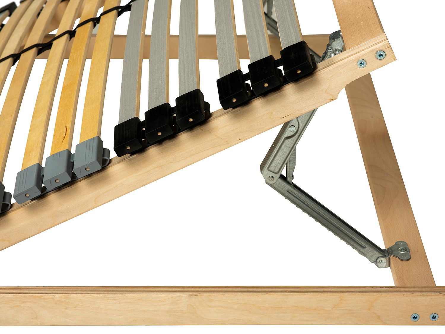 BECO 7-Zonen Premium-Lattenrost mit 42 Leisten, Kopfteil verstellbar (Selbstbausatz) (100 x 200 cm) – Bild 2 von 4