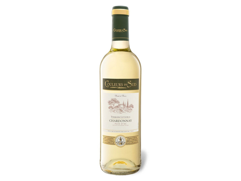 Gehe zu Vollbildansicht: Couleurs du Sud Chardonnay Pays d'Oc IGP trocken, Weißwein 2020 - Bild 1
