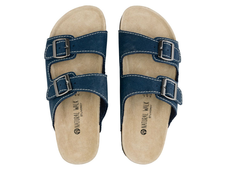 Blaue Sandalen mit Schnallen von Natural Walk by Livergy.