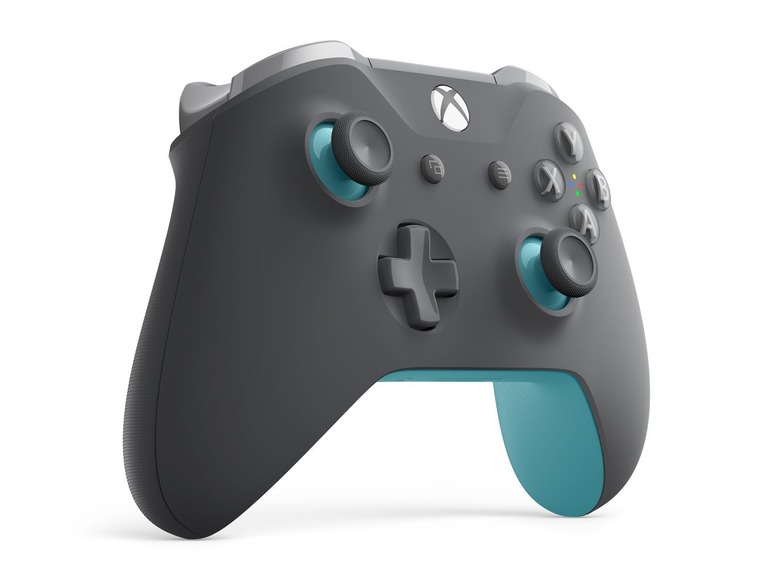Gehe zu Vollbildansicht: Microsoft Xbox Wireless Controller Grey/Blue - Bild 3