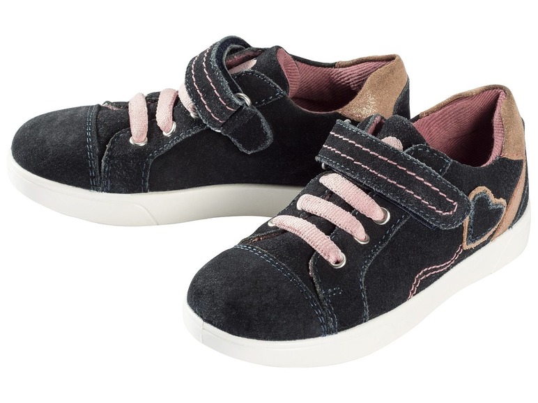 Gehe zu Vollbildansicht: LUPILU® Mädchen Sneaker, mit textiler Innenausstattung, Obermaterial aus Leder - Bild 4