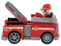 Ein rotes Feuerwehrauto von Paw Patrol mit ausfahrbarer Leiter.