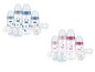 NUK Babyflaschen mit verschiedenen Designs.