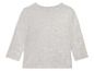 Ein graues Langarmshirt für Babys.