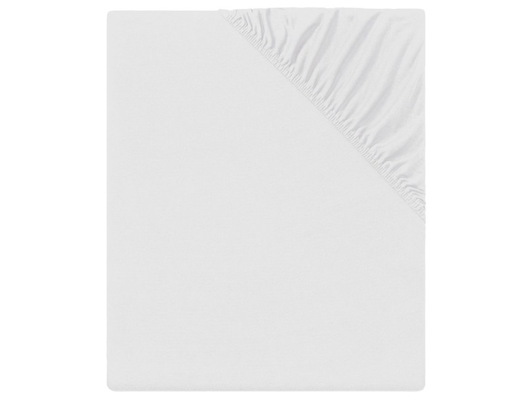 Weißes Spannbettlaken
