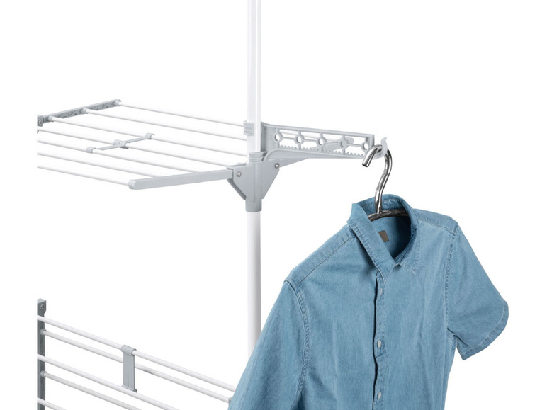 Gehe zu Vollbildansicht: AQUAPUR® Wäscheständer, mit Kleinteilehalter - Bild 5