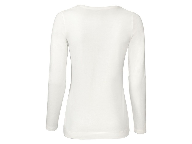Gehe zu Vollbildansicht: ESMARA® Langarmshirt Damen, 2 Stück, in Single-Jersey-Qualität, aus Baumwolle und Elasthan - Bild 4