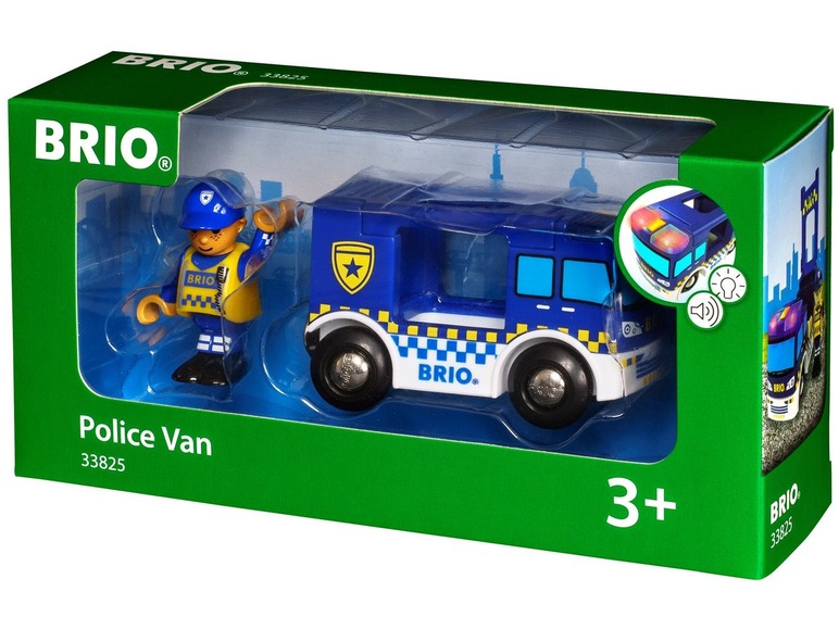 Gehe zu Vollbildansicht: BRIO Polizeiwagen, mit Licht- und Geräuscheffekten, inklusive Polizeifigur - Bild 4