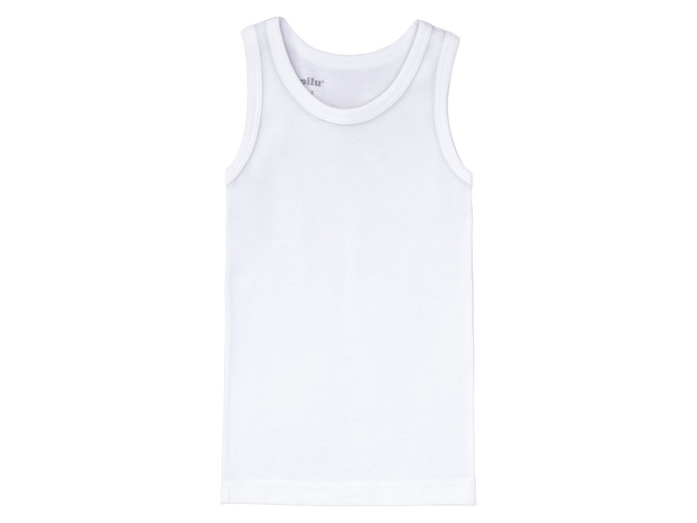 Ein weißes Tanktop für Männer.