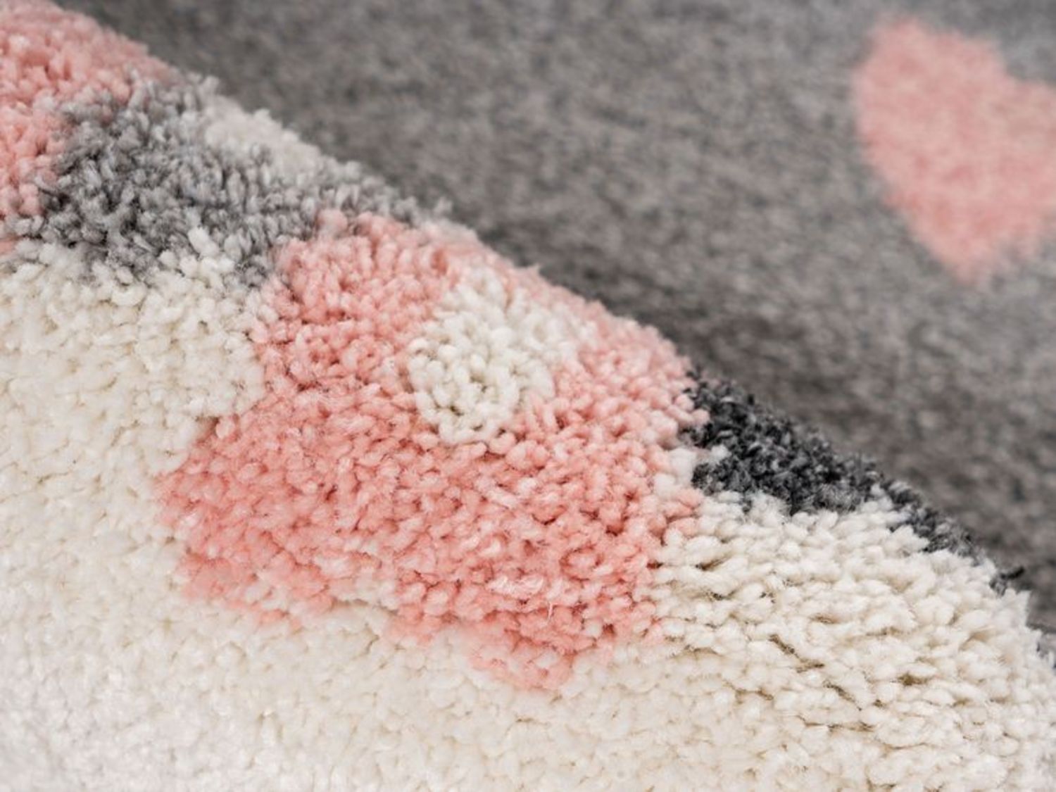 Thumbnail - KAYOOM Kinder-Motivteppich (Hase mit Schirm grau, 80cm x 150cm)