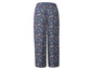 Dunkelblaue Hose mit Paisley-Muster.