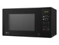 Schwarze LG Mikrowelle mit EasyClean-Technologie.
