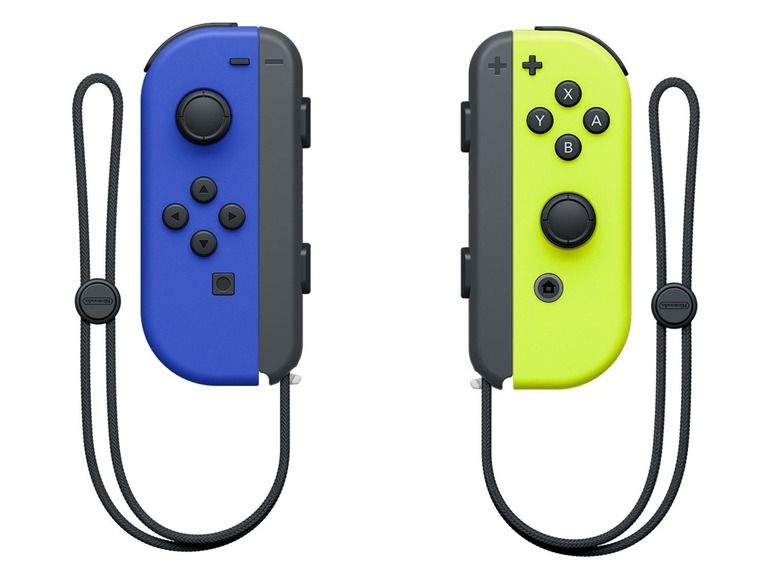 Gehe zu Vollbildansicht: Nintendo Joy-Con 2er-Set Blau/Neon-Gelb - Bild 1