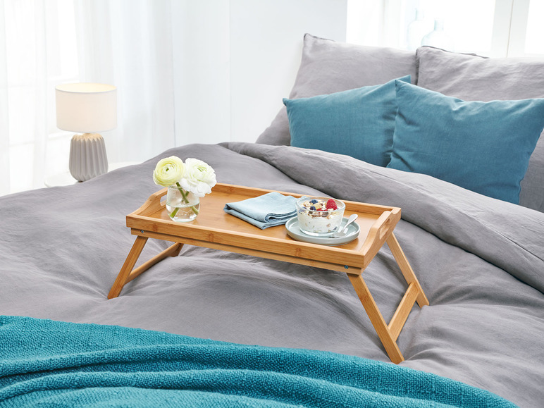 Gehe zu Vollbildansicht: LIVARNO home Bett-Tablett, aus Bambus - Bild 4