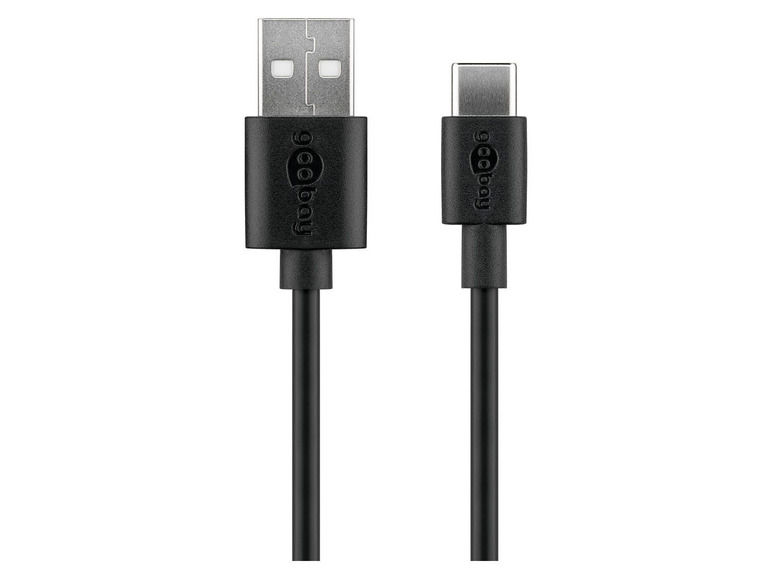 Gehe zu Vollbildansicht: Goobay Dual USB-A2.0 auf USB-C™-Ladeset (12W), schwarz - Bild 4