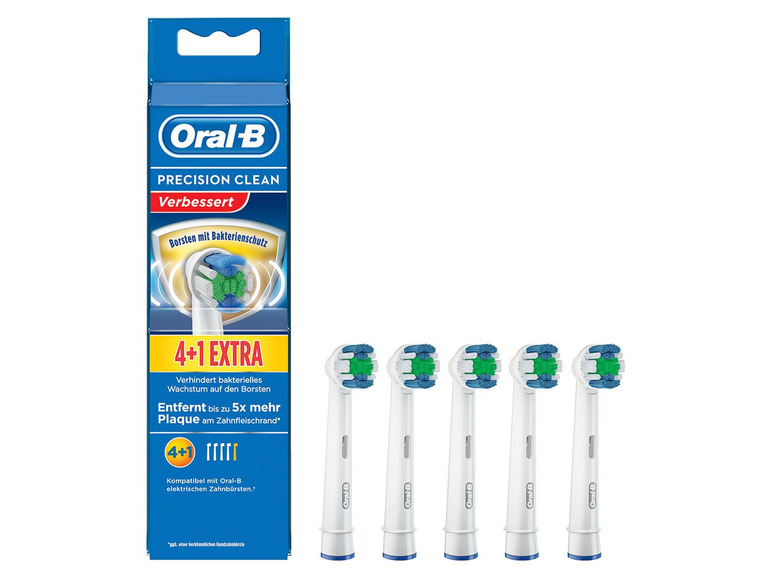 Gehe zu Vollbildansicht: Oral-B Aufsteckbürsten Precision Clean 4+1 - Bild 1