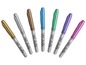 Sechs BIC Marking Permanentmarker in Metallic-Farben.