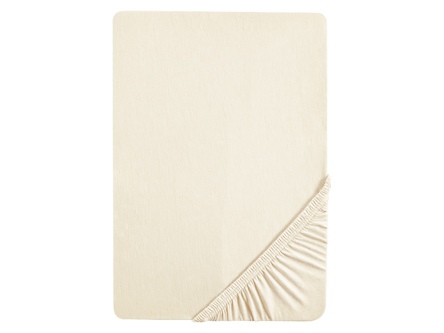 Biberna Premium Jersey-Elasthan Spannbettlaken (Natur, 140 – 160 x 200 cm) | 04005774629903