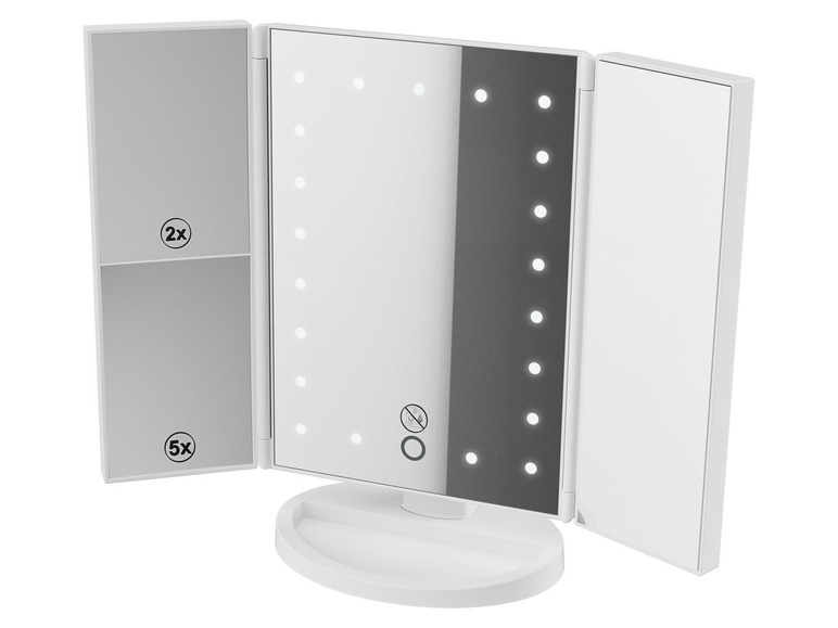 Gehe zu Vollbildansicht: LIVARNO home Kosmetikspiegel »MKSLK 6 A2«, LED, klappbar - Bild 2