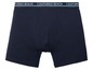 Dunkelblaue Boxershorts mit dem Aufdruck 'California Beach'.