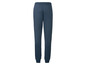 Dunkelblaue Jogginghose mit elastischem Bund.