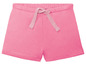 Rosa Shorts mit Kordelzug.