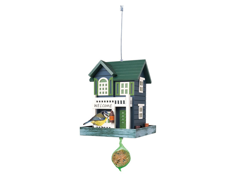 Gehe zu Vollbildansicht: ZOOFARI® Vogelfutterhaus, mit Aufhängedraht, aus Holz - Bild 9