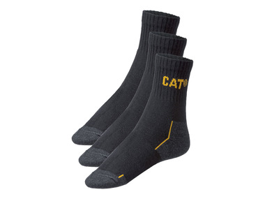 Caterpillar - Herren Arbeitssocken, 3 Paar, mit Baumwolle (schwarz, 43-46)