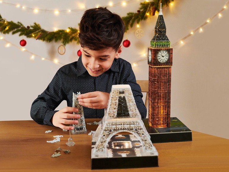 Gehe zu Vollbildansicht: Ravensburger Eiffelturm bei Nacht 3D Puzzle - Bild 3