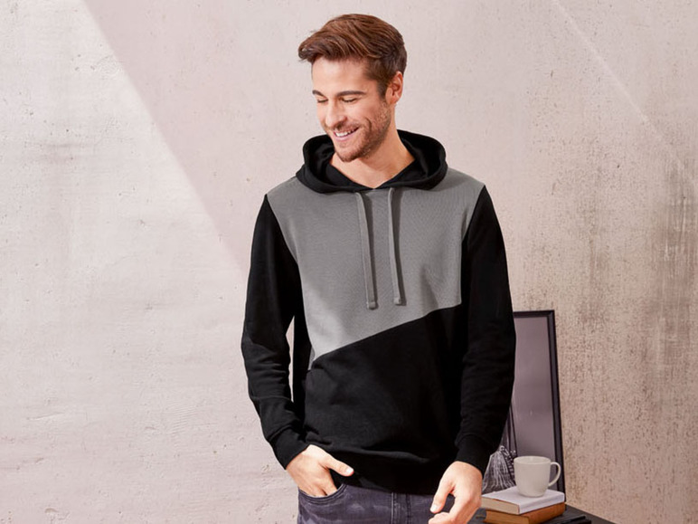 Grau/Schwarz L HERREN Pullovers & Sweatshirts Ohne Kapuze Rabatt 72 % Livergy sweatshirt 