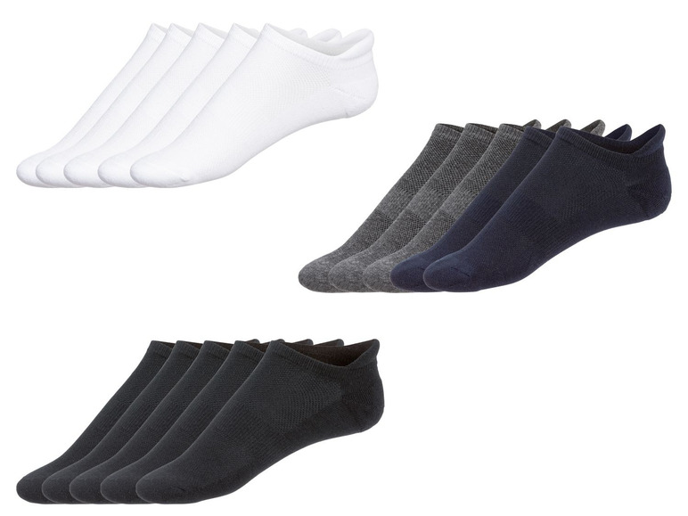 Gehe zu Vollbildansicht: CRIVIT® Sneakersocken Herren, 5 Paar, mit Baumwolle und Elasthan - Bild 1