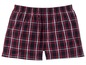 Rote und schwarze karierte Boxershorts