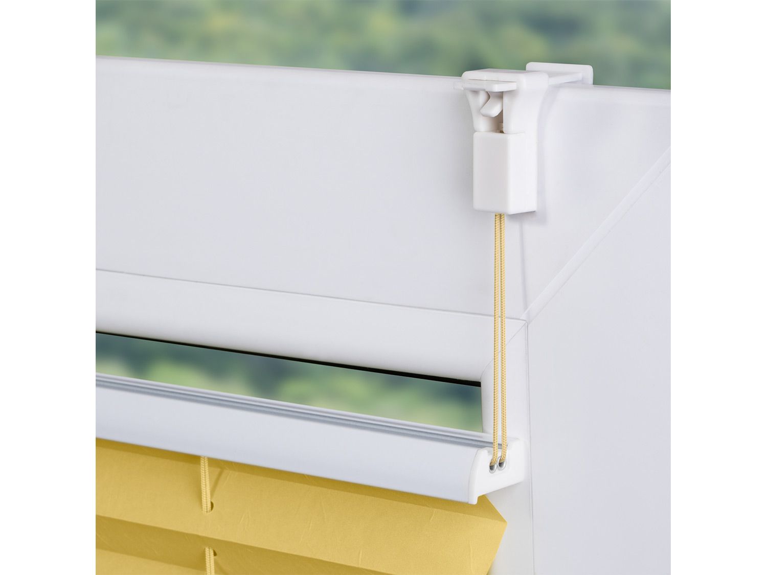 Thumbnail - Lichtblick Plissee Klemmfix, ohne Bohren, verspannt (Gelb, 85x130 cm)