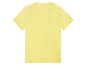 Gelbes T-Shirt mit kurzen Ärmeln.