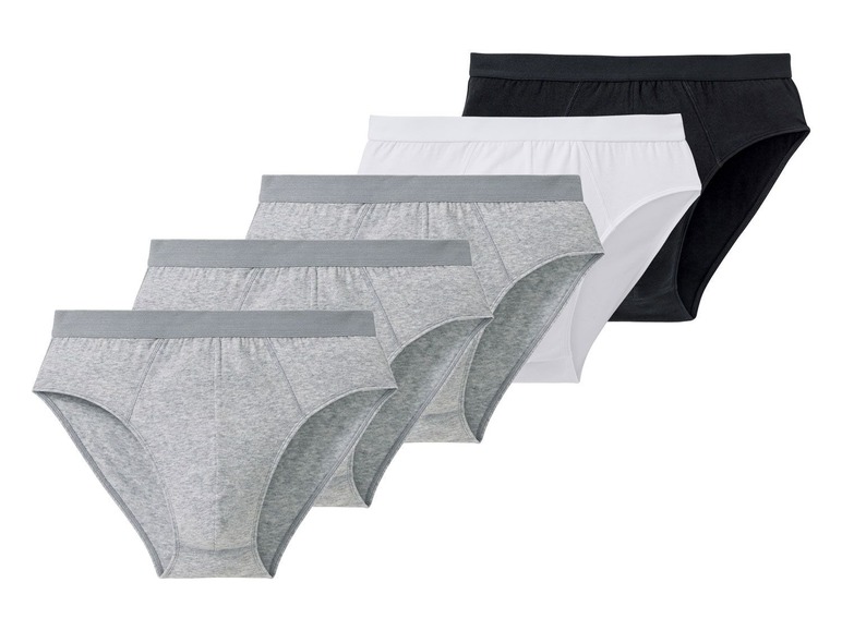 Gehe zu Vollbildansicht: LIVERGY® Slips Herren, elastischer Taillengummi, mit Baumwolle, 5 Stück - Bild 4